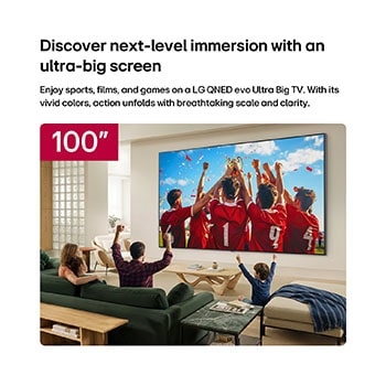 100 inch LG QNED evo AI QNED84 Mini LED 4K Smart TV 2026